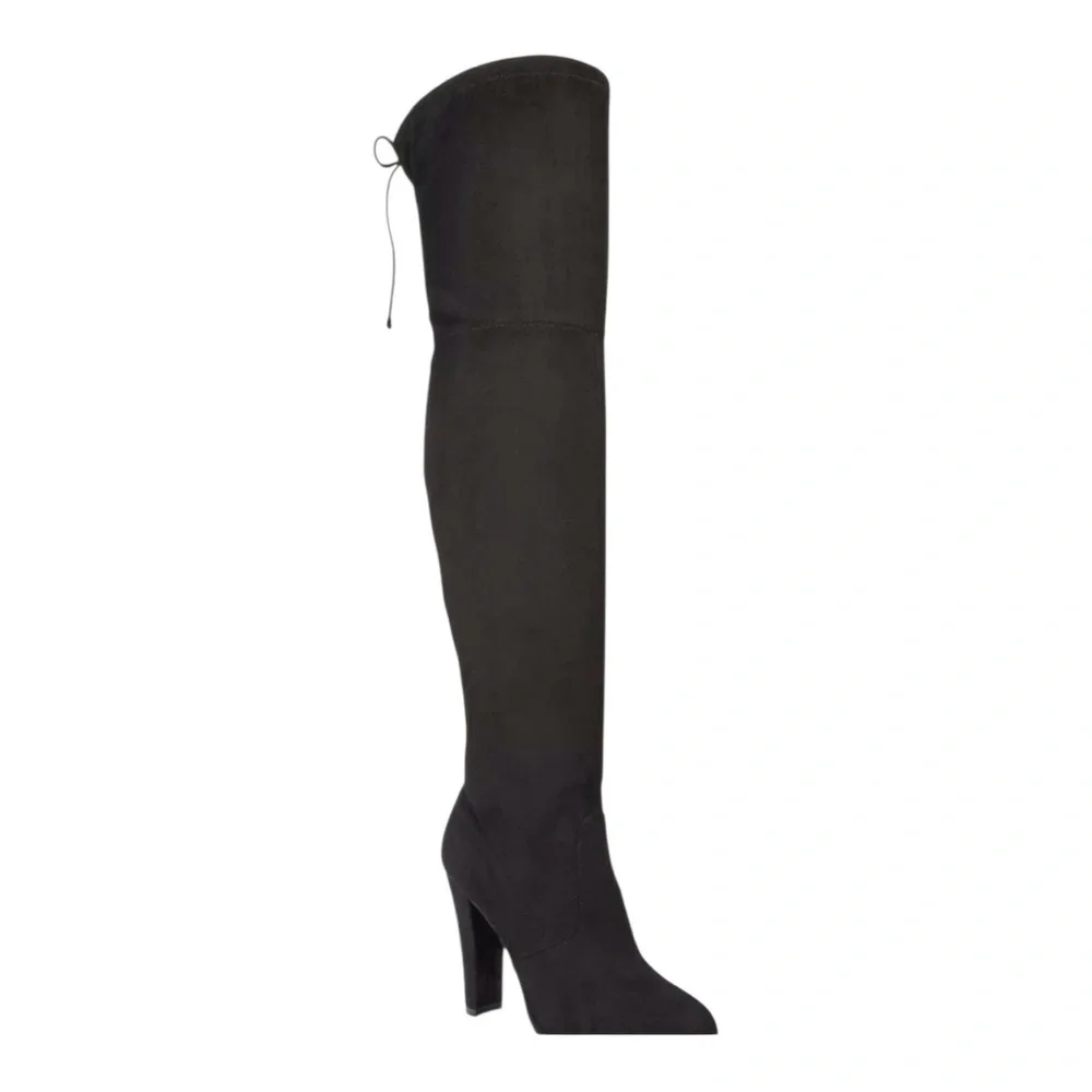 Zigi Soho Black Over-the-Knee Boots with a Chunky Heel size 6 NWOB